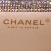 Chanel 2.55 mini shoulder bag in gold and blue quilted leather - Detail D3 thumbnail