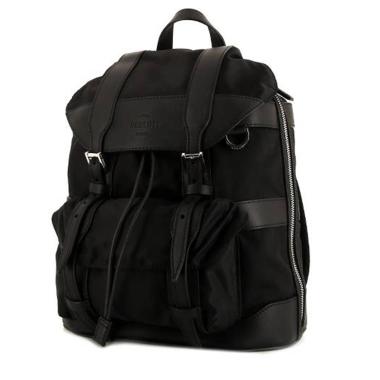 Berluti rucksack   in black canvas and black leather