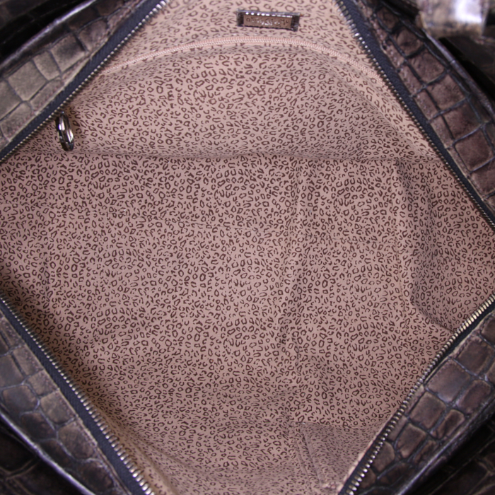 Cartier Marcello handbag in khaki alligator - Detail D2