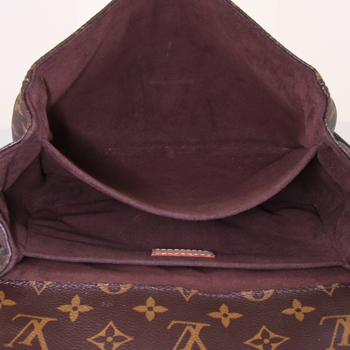 Louis Vuitton Metis shoulder bag in brown monogram canvas and natural leather - Detail D3