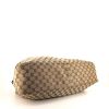 Shopping bag Gucci Mors in tela monogram beige e pelle marrone - Detail D4 thumbnail