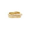 Cartier Trinity ring in yellow gold and diamonds - 00pp thumbnail