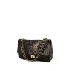 Chanel 2.55 handbag in black crocodile - 00pp thumbnail