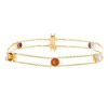 Chaumet yellow gold, morganite, fire opal, uvite and rhodolite Amour bracelet - 00pp thumbnail