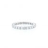 Wedding ring in white gold and in diamonds - 360 thumbnail