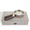 Hermès, rare magnifying glass, in silvered metal by Ravinet Denfert and rosewood, original box, signed, circa 1980 - 00pp thumbnail
