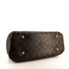 Shopping bag Louis Vuitton Montaigne in tela monogram cerata marrone e pelle naturale - Detail D5 thumbnail