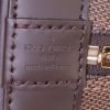 Borsa Louis Vuitton Alma BB in tela a scacchi marrone e pelle marrone - Detail D4 thumbnail