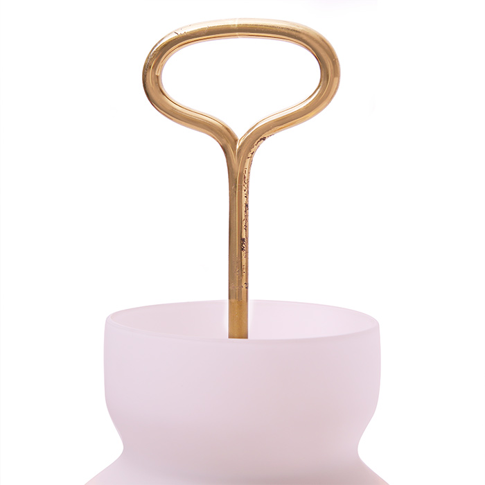Ignazio Gardella, "Arenzano" lamp, high version, in brass and opal glass, Azucena edition, model designed in 1956 - Detail D1