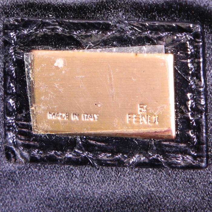 Borsa Fendi in pitone nero verde e marrone - Detail D3