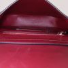 Valentino Garavani Rose Edition shoulder bag in burgundy leather - Detail D2 thumbnail