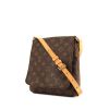 Louis Vuitton Musette Salsa small model shoulder bag in brown monogram canvas and natural leather - 00pp thumbnail