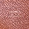 Bolso de mano Hermes Mangeoire en cuero Courchevel color oro - Detail D3 thumbnail