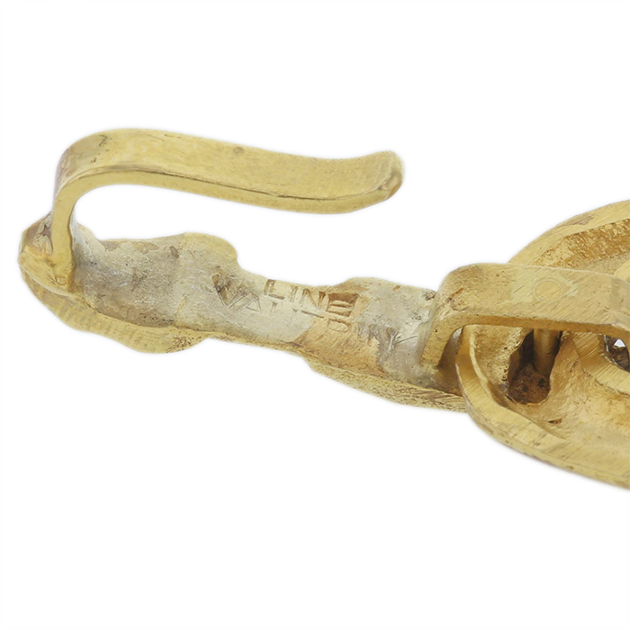 Line Vautrin, “Le furet” necklace, in gilded bronze, signed and monogrammed, from the 1945's - Detail D2