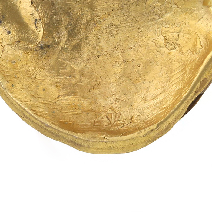 Line Vautrin, “Ulysse” necklace, in gilded bronze, monogrammed, around 1945 - Detail D2