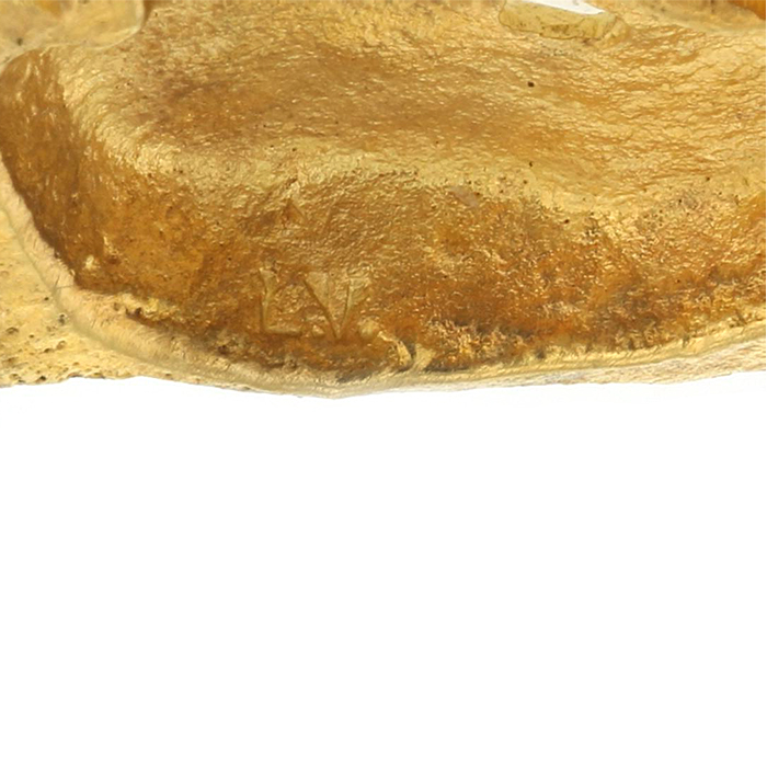 Line Vautrin, “Pomone” brooch, in gilded and silvered bronze, monogrammed, of 1945 - Detail D2