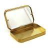 Line Vautrin, "Feuilles de laurier entrelacées" compact box, in gilt bronze and enamel, signed, from the 1950's - Detail D3 thumbnail