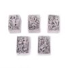 Line Vautrin, a set of five "Les filles de Neptune" boxes for little things, in silvered bronze, signed, around 1955 - 00pp thumbnail