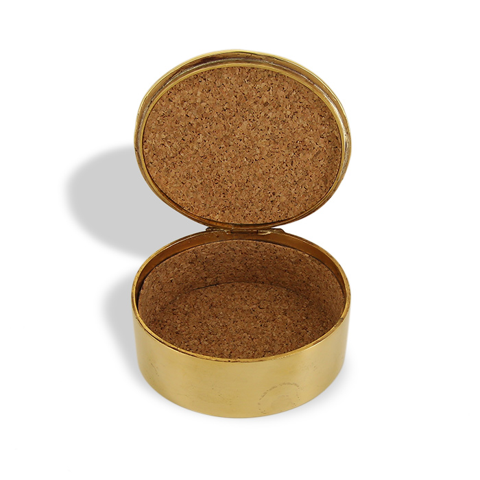 Line Vautrin, "Un souhait a traversé Paris" box, in gilt bronze and enamel, signed, from the 1950's - Detail D1