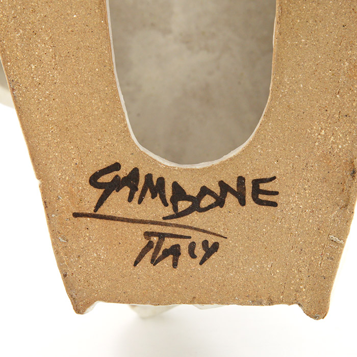 Bruno Gambone, "Lion", grande sculpture en grès émaillé, signée, des années 1980 - Detail D4