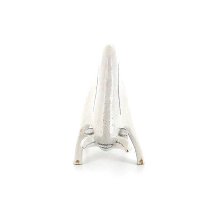 Bruno Gambone, "Big cat", sculpture in glazed stoneware from the 1980's, signed