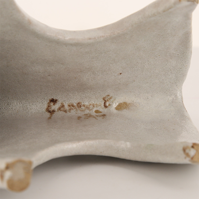 Bruno Gambone, "Taureau", sculpture en grès émaillé des années 1970/1980, signée - Detail D4