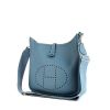 Hermes Evelyne small model shoulder bag in blue jean leather taurillon clémence - 00pp thumbnail