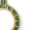 Mithé Espelt, "Graal" hand mirror, in embossed and glazed earthenware, crackled gold and crystallised glass, of 1960 - Detail D1 thumbnail