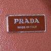 Prada handbag in beige wicker and brown grained leather - Detail D3 thumbnail