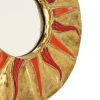 Mithé Espelt, "Inti" sun mirror, in embossed and glazed earthenware, crackled gold, from the 1975's - Detail D1 thumbnail