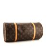 Bolso de mano Louis Vuitton Papillon en lona Monogram marrón y cuero natural - Detail D4 thumbnail