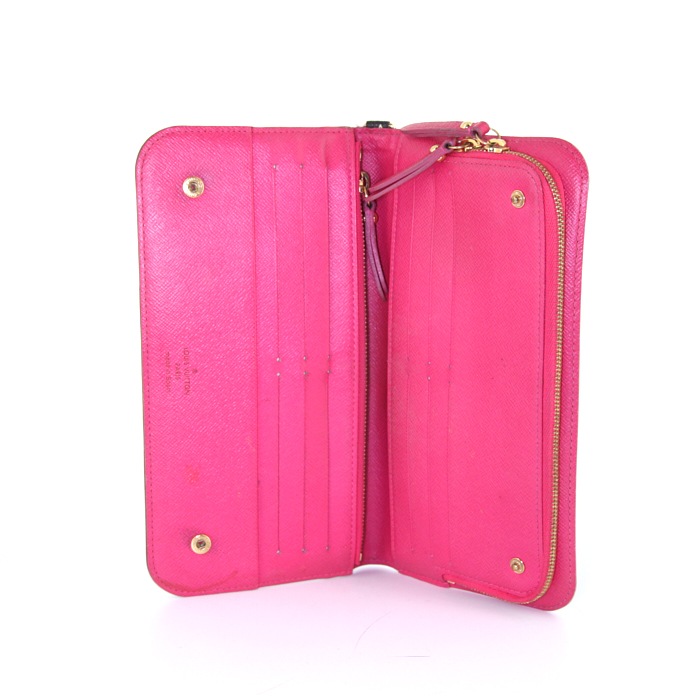 Portefeuille Louis Vuitton Insolite en toile monogram multicolore noire - Detail D2