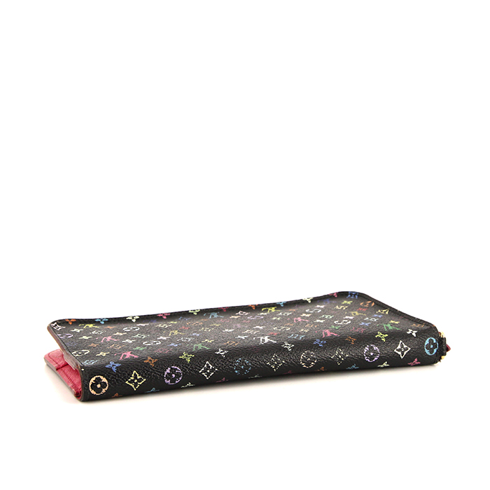 Louis Vuitton Insolite wallet in black multicolor monogram canvas - Detail D4