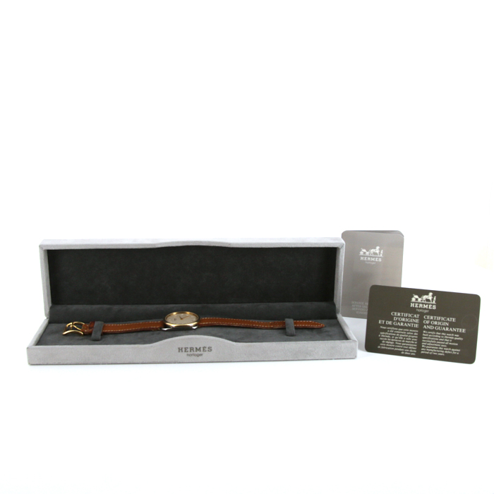 Reloj Hermes Arceau de acero y oro chapado Circa  1992 - Detail D2