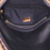 Bolso de mano Fendi Baguette en tejido de lana marrón y cuero negro - Detail D3 thumbnail
