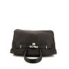 Hermes Birkin 35 cm handbag in black Swift leather - 360 Front thumbnail