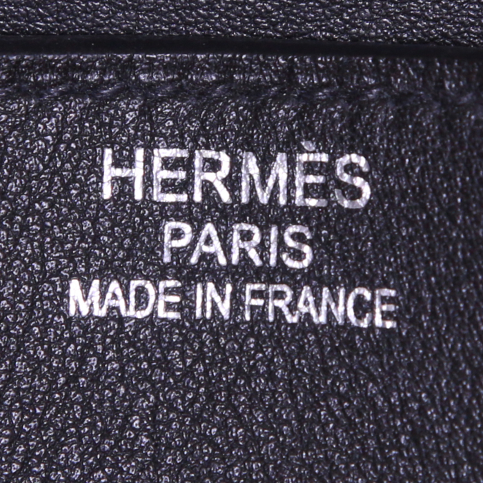 Borsa Hermes Birkin 35 cm in pelle Swift nera - Detail D3