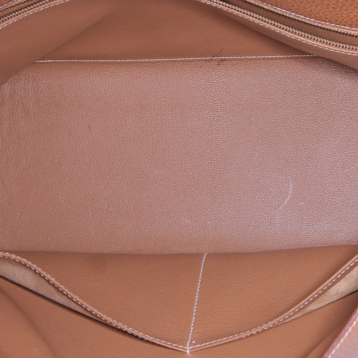 Hermes Kelly 35 cm handbag in gold - Detail D3