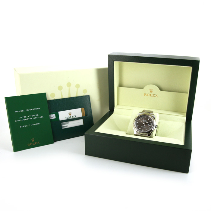 Montre Rolex Datejust II en acier et or blanc Ref :  116334 Vers  2015