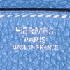 Bolso de mano Hermes Birkin 35 cm en cuero togo azul - Detail D3 thumbnail