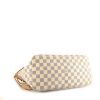 Shopping bag Louis Vuitton Neverfull modello medio in tela a scacchi e pelle naturale - Detail D4 thumbnail