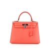 Hermes Kelly 28 cm handbag in pink Texas epsom leather - 360 thumbnail