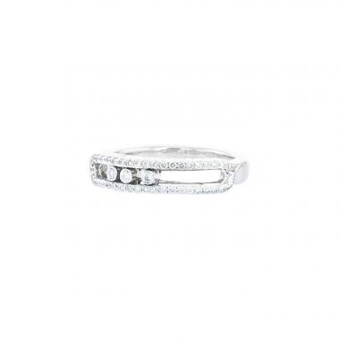Bague Messika Baby Move en or blanc et diamants