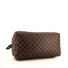 Louis Vuitton Speedy 35 handbag in ebene damier canvas and brown leather - Detail D4 thumbnail