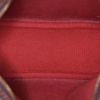 Louis Vuitton Pochette accessoires pouch in ebene damier canvas and brown leather - Detail D2 thumbnail