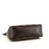 Bolsito de mano Louis Vuitton Pochette accessoires en lona a cuadros ébano y cuero marrón - Detail D4 thumbnail