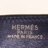 Bolsa de viaje Hermes Haut à Courroies - Travel Bag en lona beige y cuero box azul - Detail D3 thumbnail