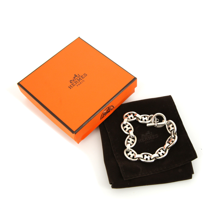 Bracciale Hermès Petit H in argento - Detail D2