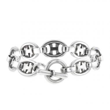 Bracelet Hermès Petit H en argent