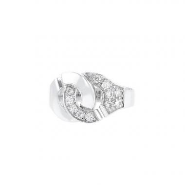 Anello Dinh Van Menottes R12 in oro bianco e diamanti